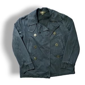 DOUBLE RL RALPH LAUREN RRL INDIGO PEACOAT- MEN'S SIZE MEDIUM